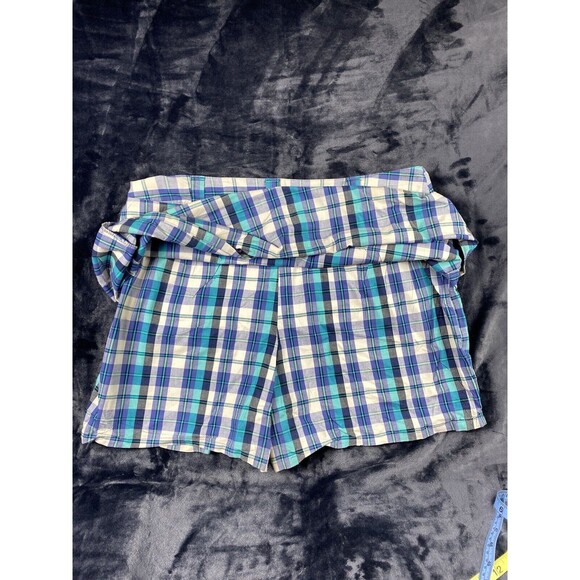 White Stag Size 14 Womens Skort With Built in Shorts Golf Athletic Blue Plaid - Picture 11 of 12